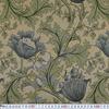 Morris Best of Morris Anemone 1 Meter Cotton Print Fabric MO-2139 Blue/Beige, Pre-Cut