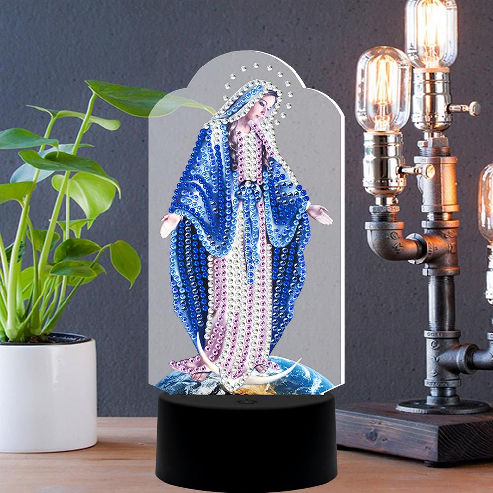 DIY Diamond Painting 7 Colors Night Light LED Diamond Painting Embroidery Home Decor