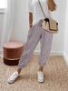 Pantalon Décontracté Ample à Poches et Imprimé Rayé pour Femme – Mode Européenne et Américaine Polyvalente