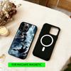 Grim Reaper Skull Skeleton Phone Case For iPhone17,16,15,14,13,12,11 Plus,Pro Magnetic with Magsafe Wireless Charging