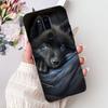 Para LG G7 ThinQ Funda Silicona Negra Gato Lindo Flores de Moda Trasera Pintada Genial Para LG G7ThinQ Funda de Teléfono LMG710EM