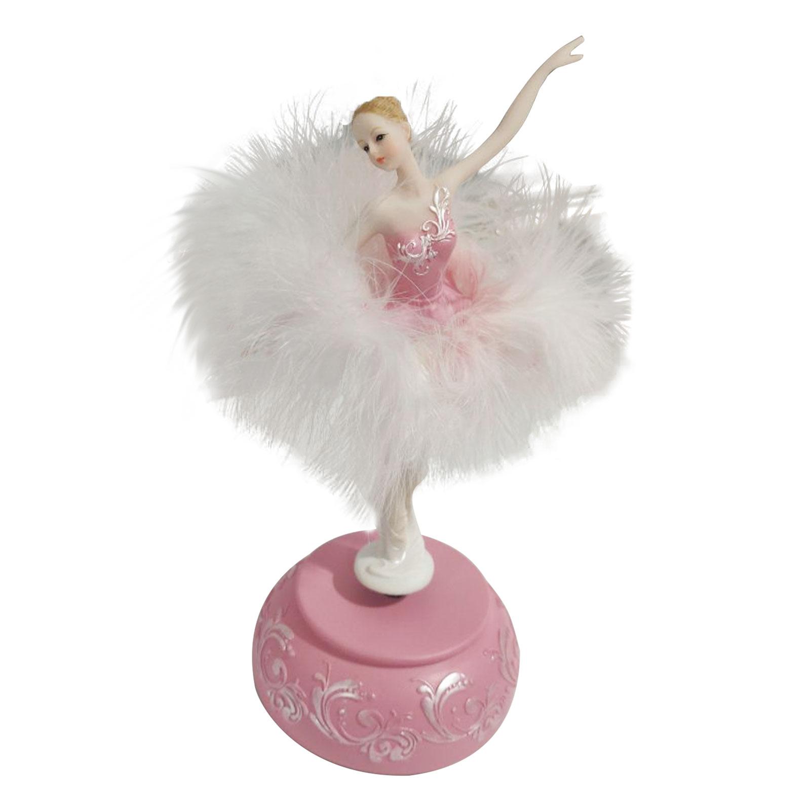 

Балерина Музыкальная Шкатулка Танцующая Девушка Элегантные Поделки Вращающиеся Коробки Украшения Девочки Рождественский Дом День Рождения Подарок