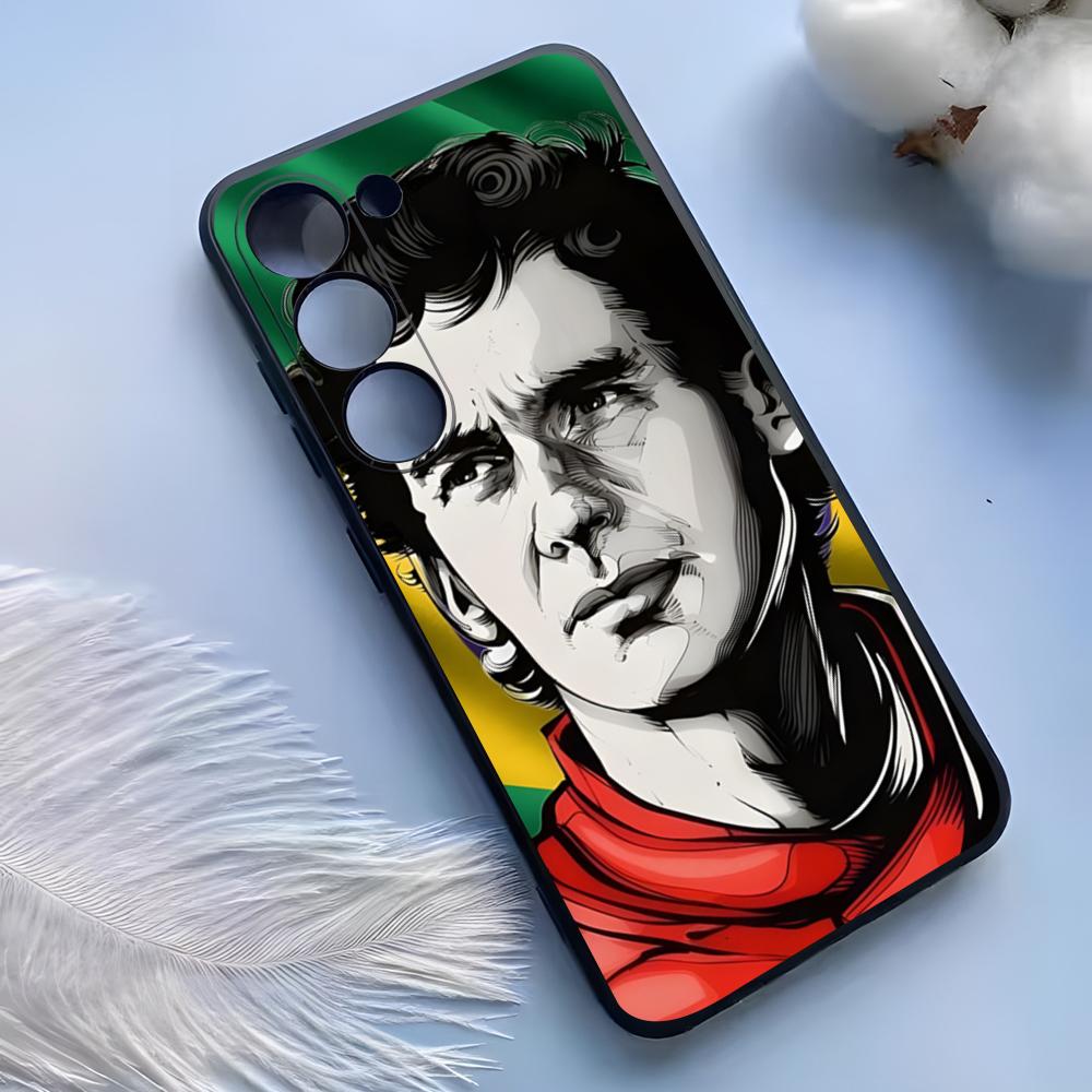 Ayrton Senna F1 Phone Case For Samsung S25 Ultra S24 S23 S22 S21 S20 Plus Fe Galaxy A54 A53 A34 A25 Silicone Cover