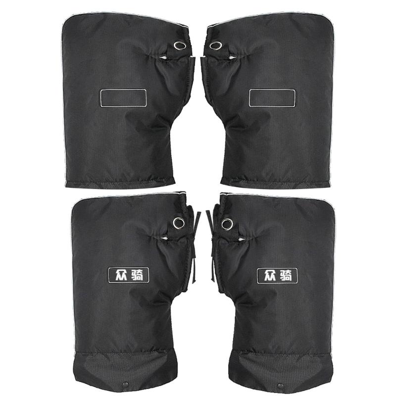 ATV-Zubehör Schneemobil Handwärmer Handschuhe für Herren, Winter Wasserdichte Lenker-Fäustlinge für Motorrad