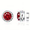 Orecchini Magnetici S925 Argento 6,5 mm Senza Foro Cerchi Classici Punti Moissanite Per Uomo Donna D VVS1 Gioielli Delicati