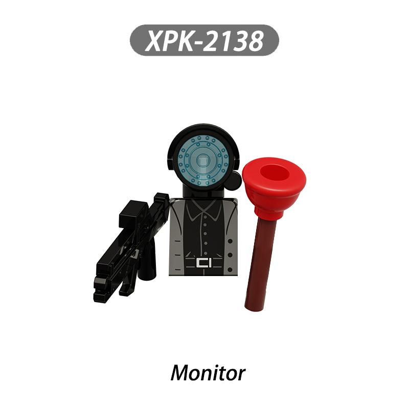 MOC Skibidi Toilet Man Vs Monitor Building Blocks The Audio and Camera Man Toys For Children Christmas Birthday Gift