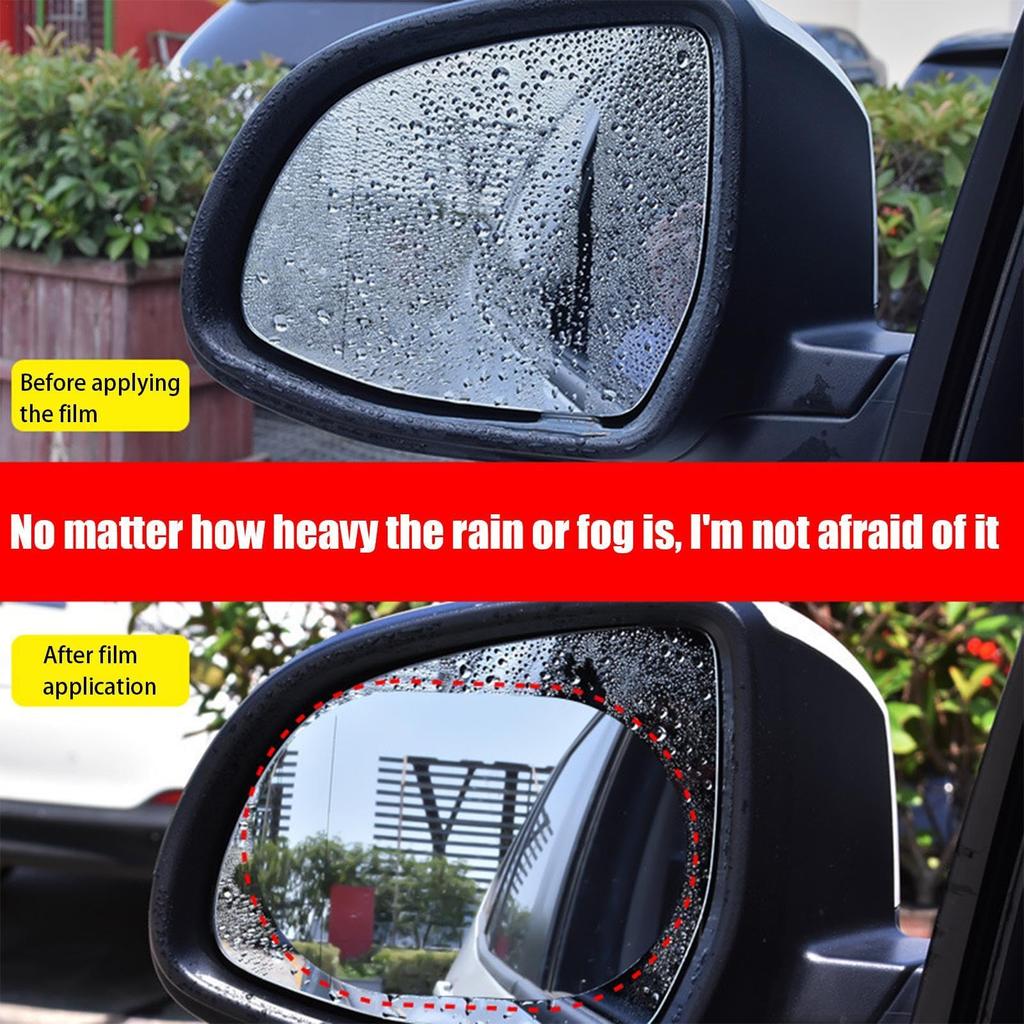 Hozilen Anti Glare Film for Car Side Mirror, Anti Rain Sticker for Car Mirrors