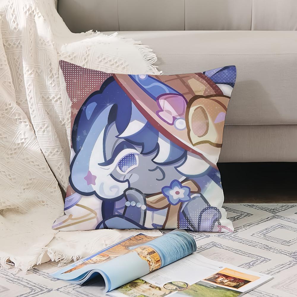 Funny Game C-Cookierun K-Kingdom Pillow Case Office Cushions Suitable For Sofa Car Bedroom Decorative Cushion Cover