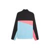 PUMA Polo Collar Logo Print Color Block Comfortable Jacket Men jackets Speed-Green 777099-01