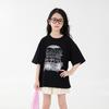 You Jia Meng Mädchen Baumwoll-Kurzarm-T-Shirt mit Aufdruck - Sommer Freizeitmode