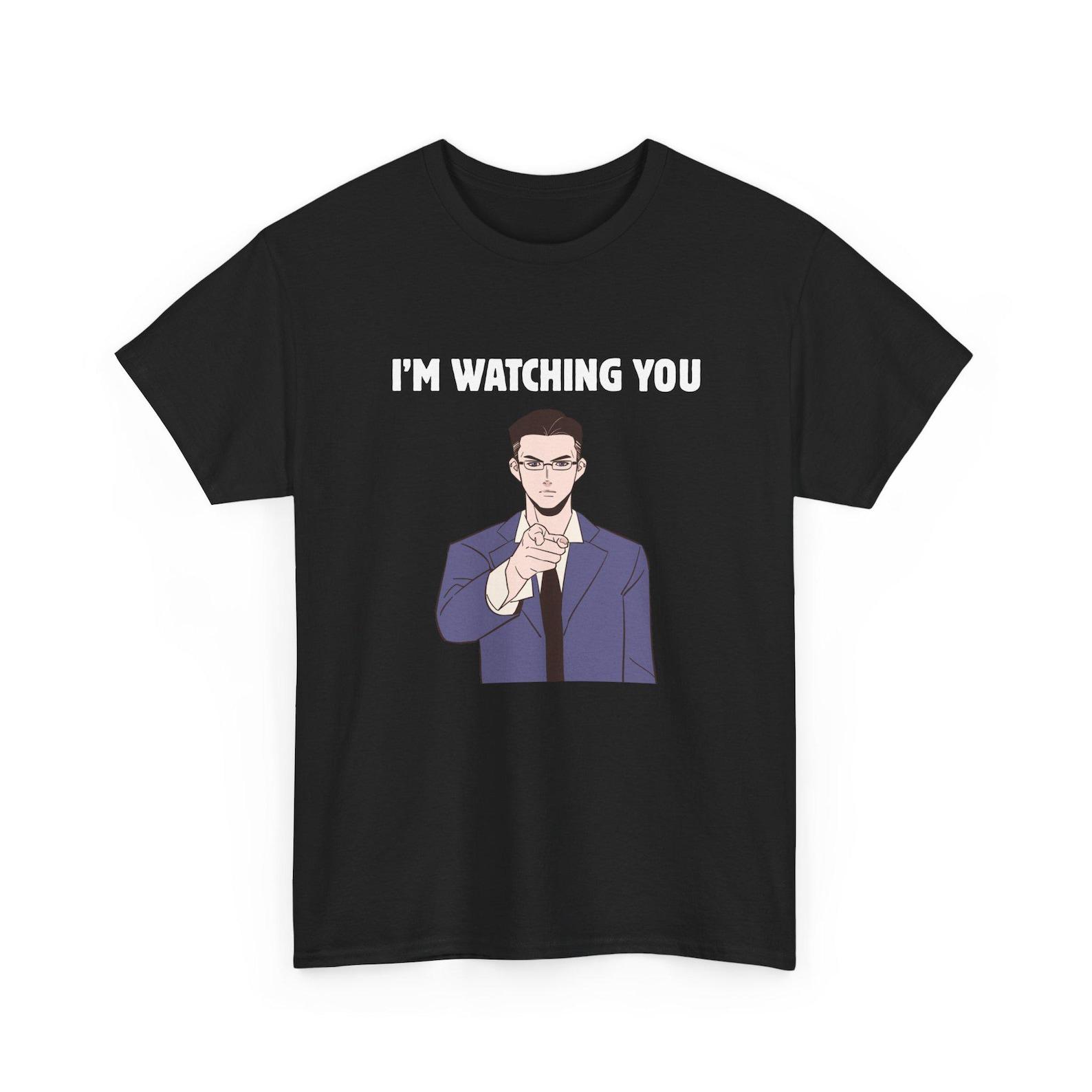 I m Watching You Anime Shirt | Anime Pointing Guy Tee, Manga Style T-Shirt, Otaku Streetwear, Meme Tee 3XL