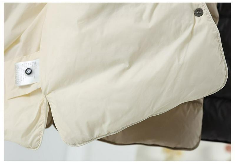 Women's Lightweight White Duck Down Vest - Warm, Versatile, Stand Collar, Autumn/Winter Fashion.
