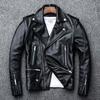 New Spring and Autumn Locomotive Men's PU Leather Jacket Regular Slim-fit Large Size Men's Leather Jacket European Station