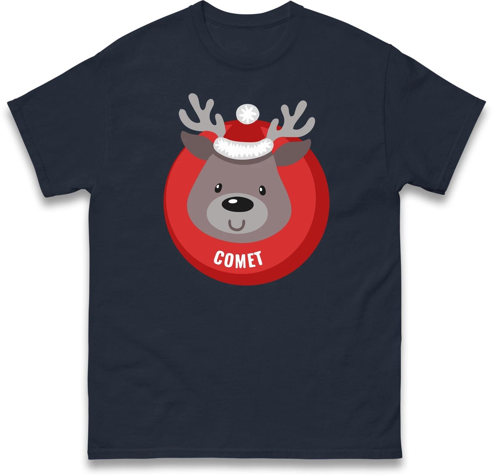 Comet Reindeer Santa Christmas Holiday T Shirt,December Holiday Christmas Gift 3XL