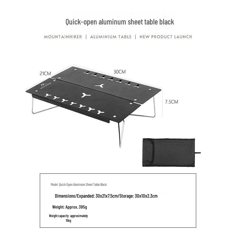 Mountain Guest Portable Aluminum Alloy Folding Table – Lightweight, Compact Outdoor Use