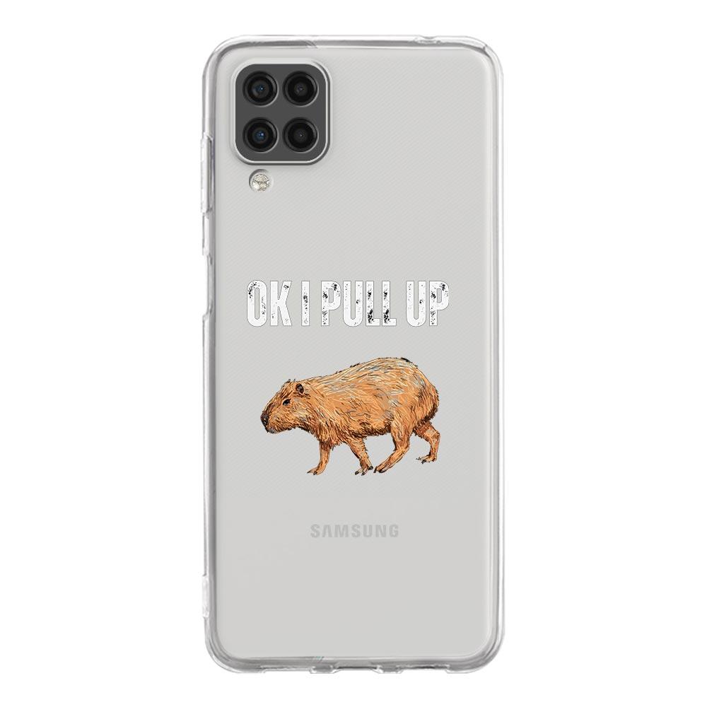 Cute Cartoon Capybara Phone Case For Samsung Galaxy A13 A33 A73 A53 A23 A51 A71 A21S A12 A11 A31 A41 A03S A22 A52 A32 5G Cover