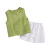Kids 2-Piece Sleeveless Top & Shorts - Double-Layer Pajamas