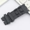 1 Pair 26Mm Rubber Black Watch Band Strap For Invicta