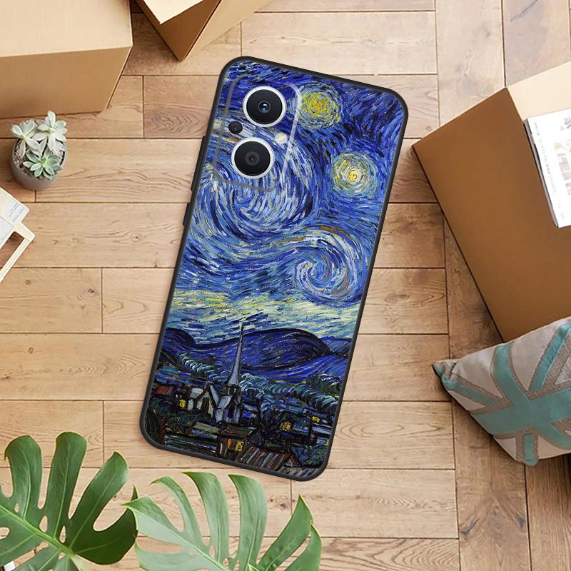Van Gogh Starry Night Funda For OPPO Reno 8 Lite 8T 4Z 5Z 4 5 6 7 10 Pro OPPO Find X3 Neo X2 X5 Lite X6 Pro Case