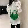 Heart Shaped Mini Handbag For Women Stylish Casual Pu Tote Crossbody Bag In Black Rose Pink Silver And Green