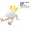 Easter Egg Figurine with Articulated Legs 3D Printed Movable Joints Rabbit Ear Egg Fidget Toy Holiday Party Decoration Ornament