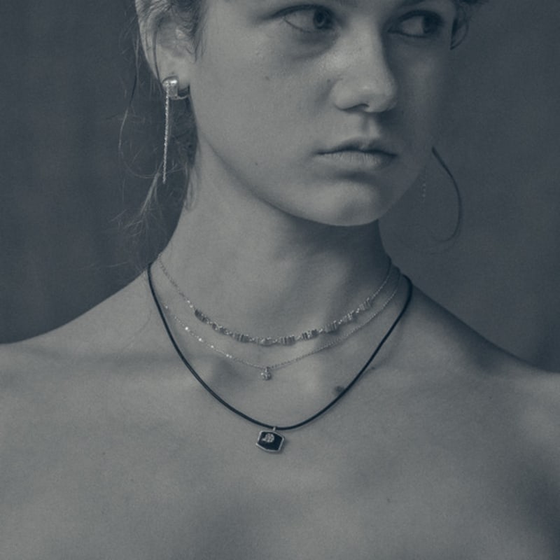 FADEMINE pleats choker Necklace