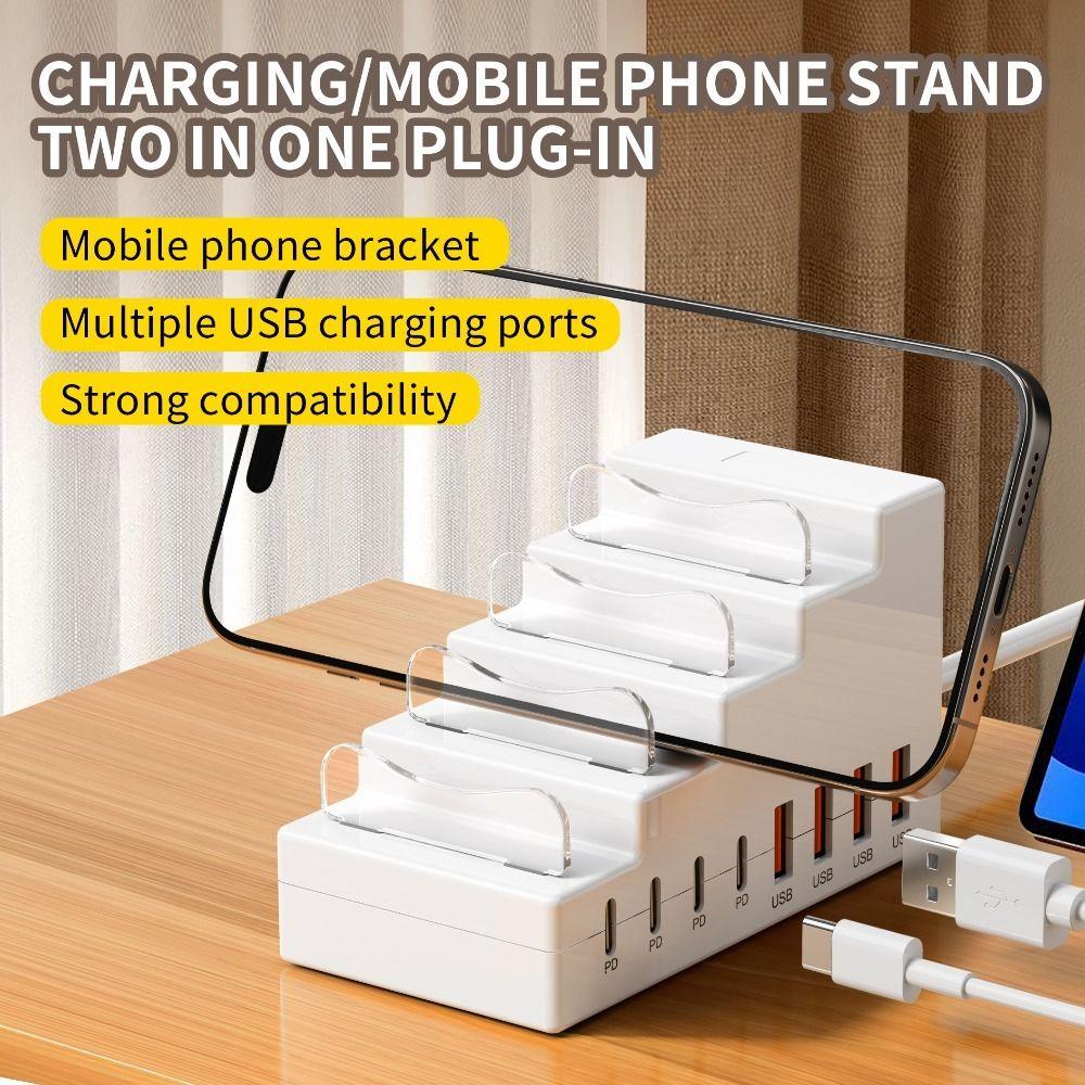 4Type C Ports Desktop Charging Power Strip 4USB Ports USB Type C Charger Laptop Charging