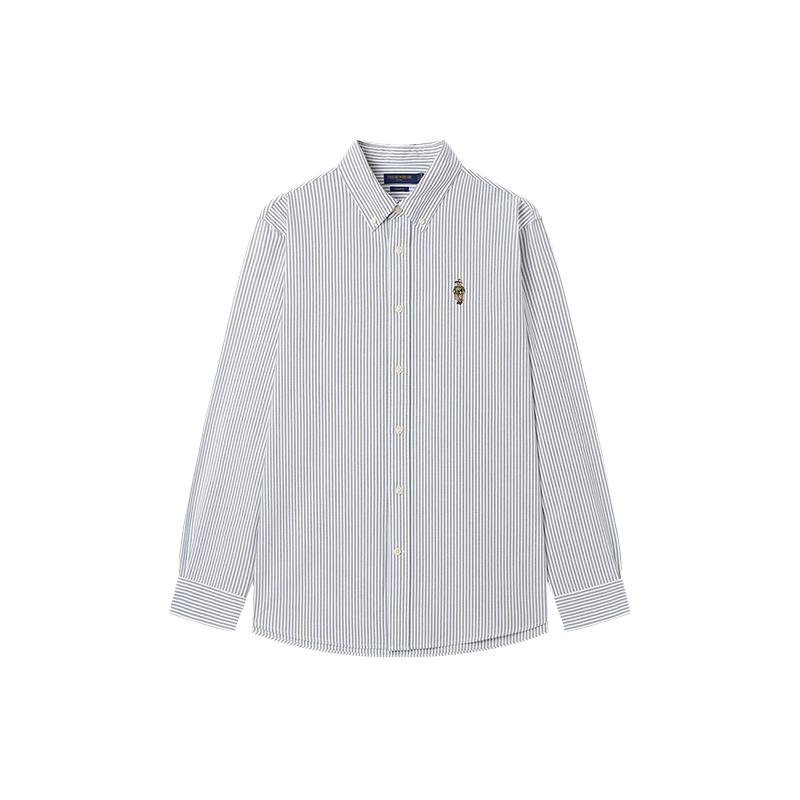Teenie Weenie Men's Striped Oxford Long-Sleeve Shirt