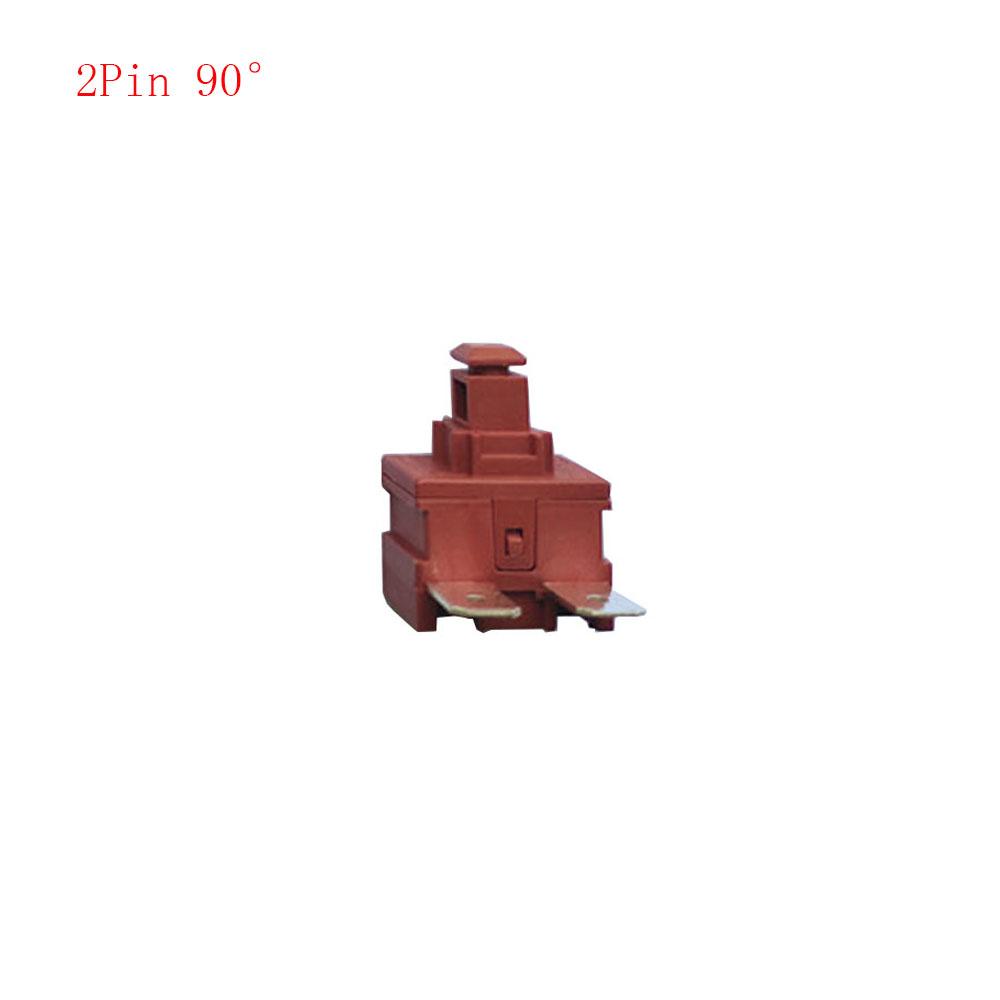 Power Switch Push Button KAN-L5 Switch 7.5A 250V AC 15A 125V AC Water Heater Vacuum Cleaner Self-Locking Switch 2Pin 4Pin