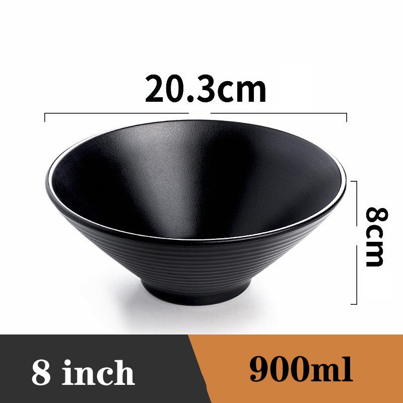 Fruit Salad Fast Food Tableware Japanese Style Plastics Noodles Bowl Household Ramen Bowl Soup Bowl