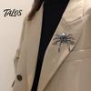Retro Insect Pin 1/2Pcs 3D Spider Brooch for Halloween, Horror Alloy Metal Clothing Pins Lapel Pin, Clothes Jackets Backpacks Costume Accessories