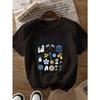 Medium Stretch Regular Fit All Seasons Pullovers Greece Printed Crew Neck Short Sleeve T-Shirt Casual Aesthetic Clothes