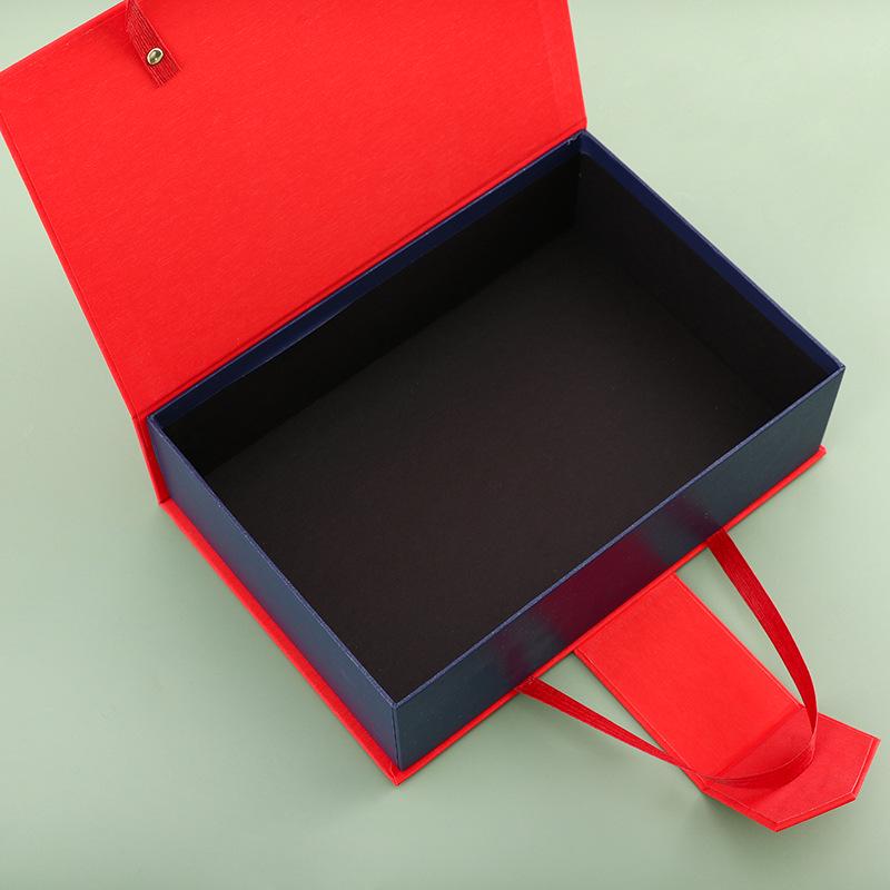 Luxury Large Flip-Top Handheld Gift Box for Cosmetics & Tea
