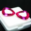 16 Ct Natural Tourmaline Pink CERTIFIED Loose Gemstone PEAR Shape Pair