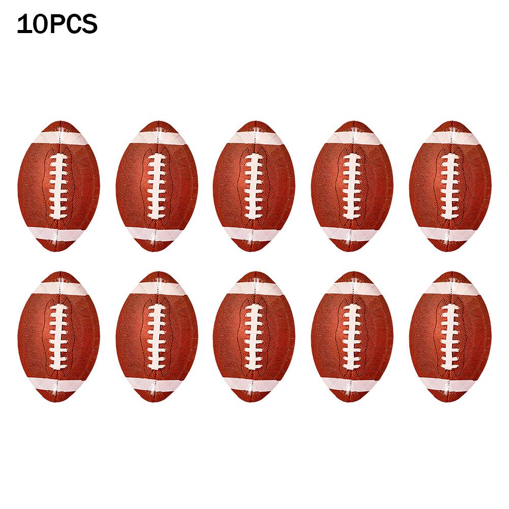 10PCS Rugby Shaped Paper Plates For Outdoor Camping 15/23CM Rugby-themed Disposable Paper Trays Plates Holiday Party Dinnerware