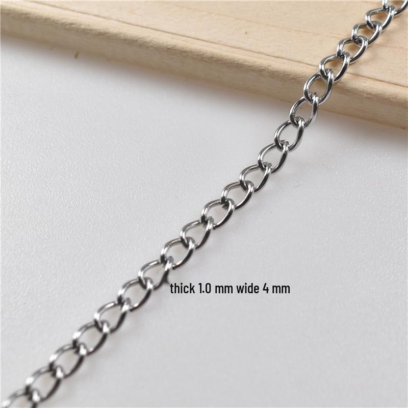 Nerezový kuličkový a osmičkový řetízek na klíče s boční visačkou (0.5-2.0mm) pro Zobrazení Plakátů.