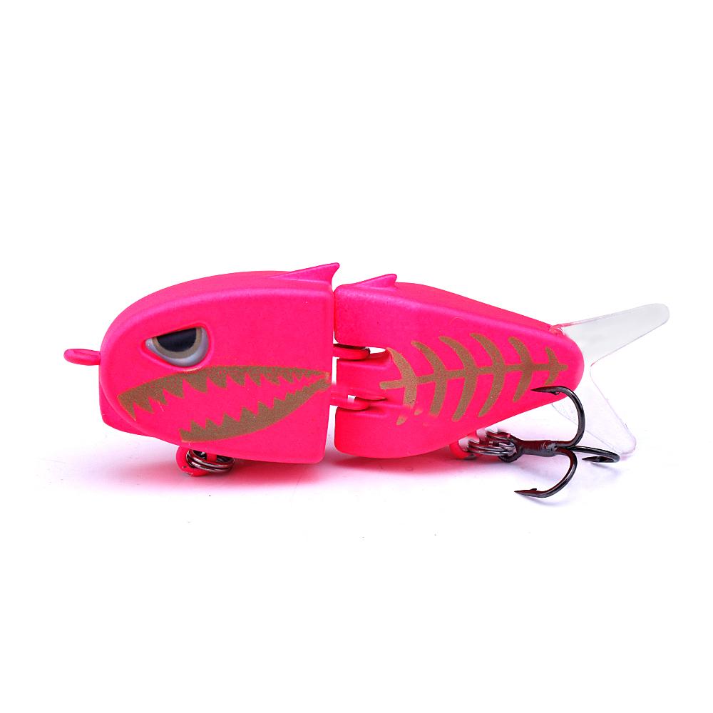 60mm Jointed Swimbait Crankbait Fishing Lure Lifelike Multi-Section Hard Bait for Pike Bass Perch Wobbler Fishing Tackle