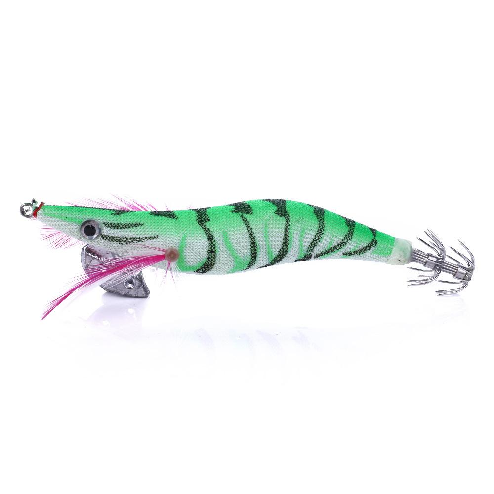 Luminous Wood Shrimp Lure11CM13.5GLong-range sea fishing squid hook, artificial bait, specialized fishing gear for bass