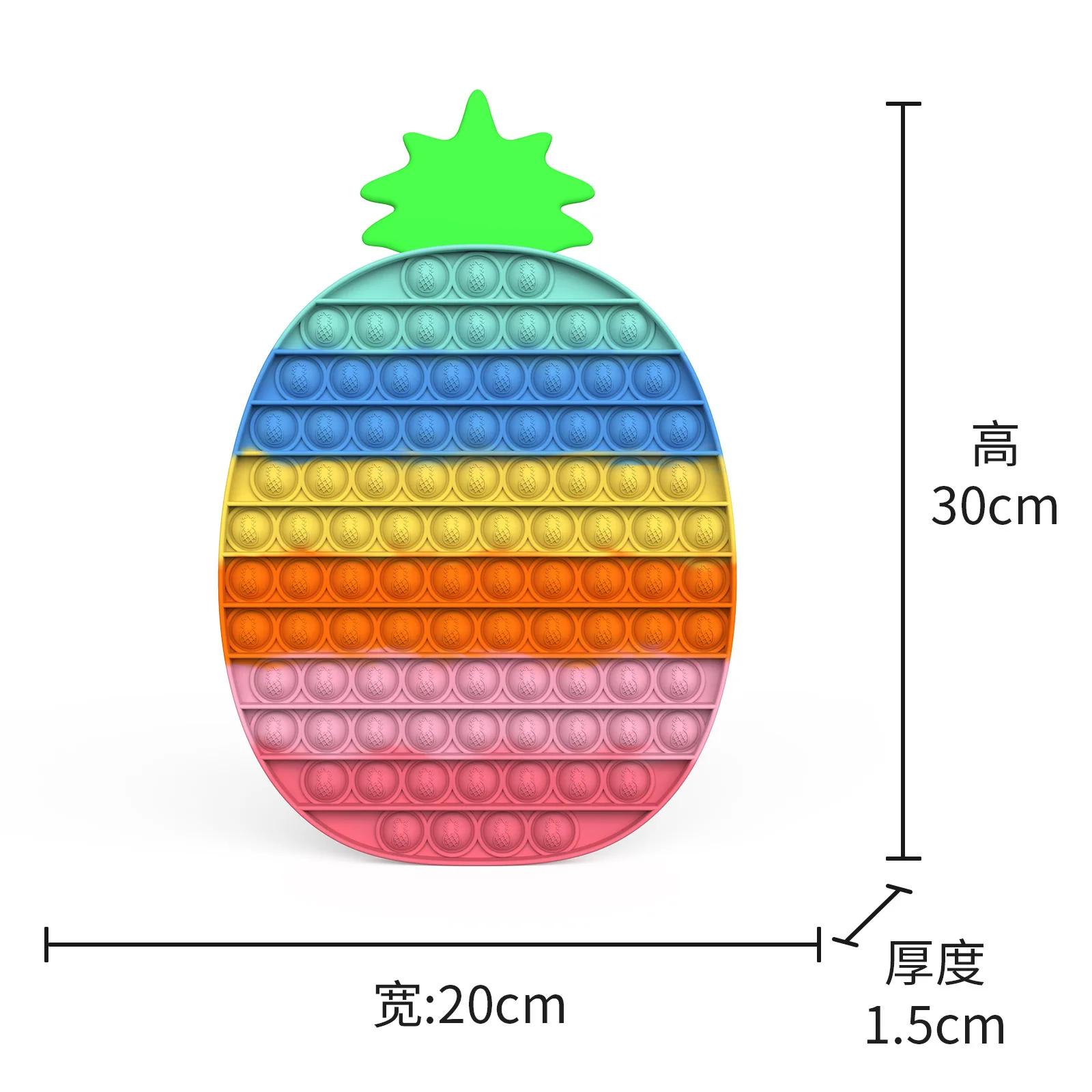 

40Cm Big Size Rainbow Butterfly Top Push Fidgeting Toys Stress Toy For Kidss Kids Simple Dimple Unwind Game Ahdh