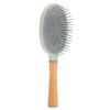 Detangling Hair Brush Portable Wooden Handle Scalp Massage Paddle Brush Styling Tool for Wet Dry