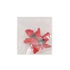 Retro three-dimensional floral earrings with large petals, red black core earrings with large flowers, summer vacation style