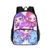KPop DemonHunters Children's Backpack with Front Pocket, 16-inch Patch Pocket Backpack KTB
