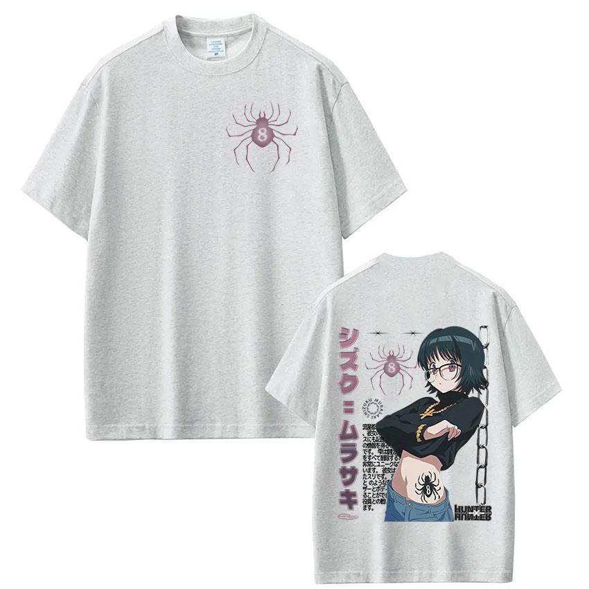 Japan Anime Hunter X Hunter T Shirt Shizuku Murasaki Manga Short Sleeve Tshirt Men Women Clothing Cotton Casual Loose Tshirts