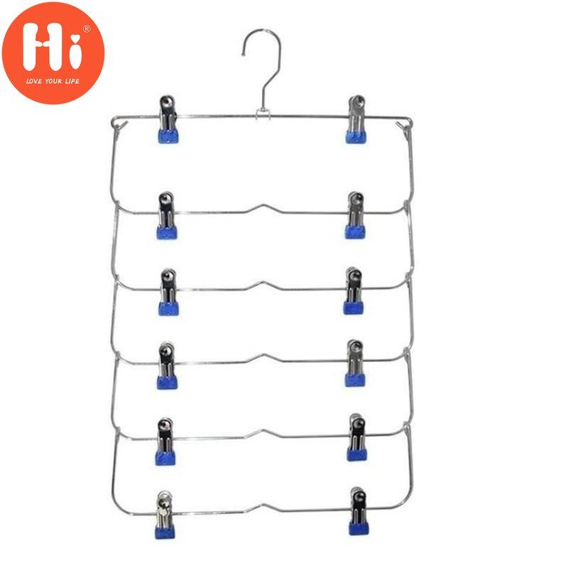 

1 шт. многослойные вешалки для одежды с 12 зажимами, держатель для стойки для хранения синий