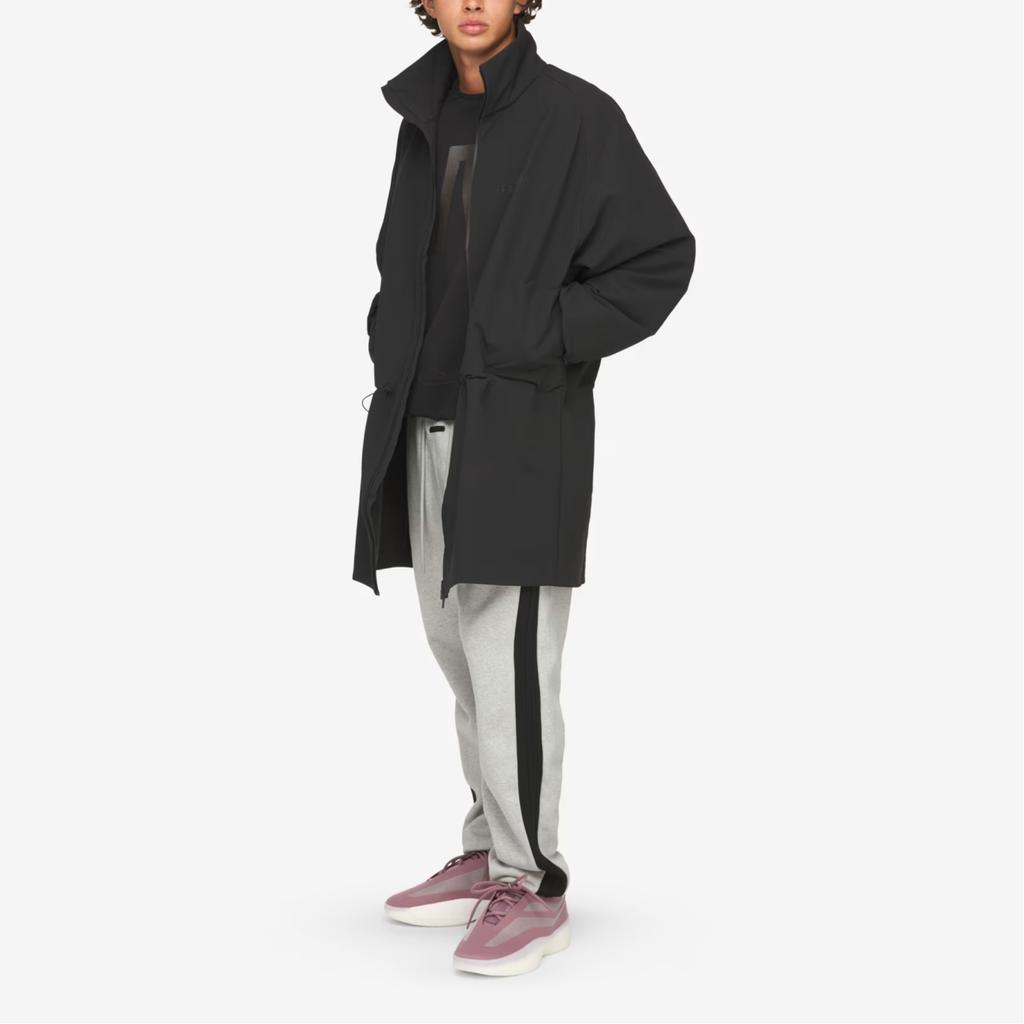 Adidas X Fear Of God Athletics Kollaboration FW25 Gebürstete Sturmjacke Bequem Weich Einfarbige Stehkragen Reißverschlussjacke Unisex Jacke KA4565