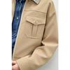 Retro Plaid Spliced Zipper Jacket