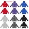 Mens Oversized Distressed Hooded Zip-Up Sweatshirt With Striped Raglan Sleeves Washed Cotton Fleece Fall Casual Wear