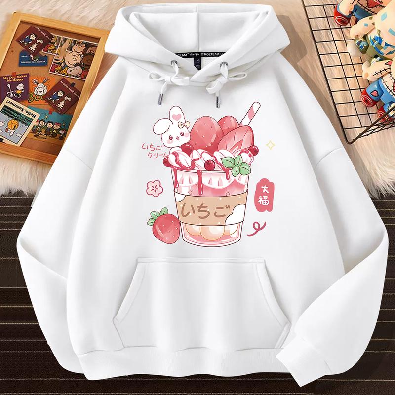 Women Clothes Valentines Day Hoodie Cartoon Cute Puppy In Mug Sweatshirt Men Pullover Kawaii Girls Streetwear Y2k Clothes