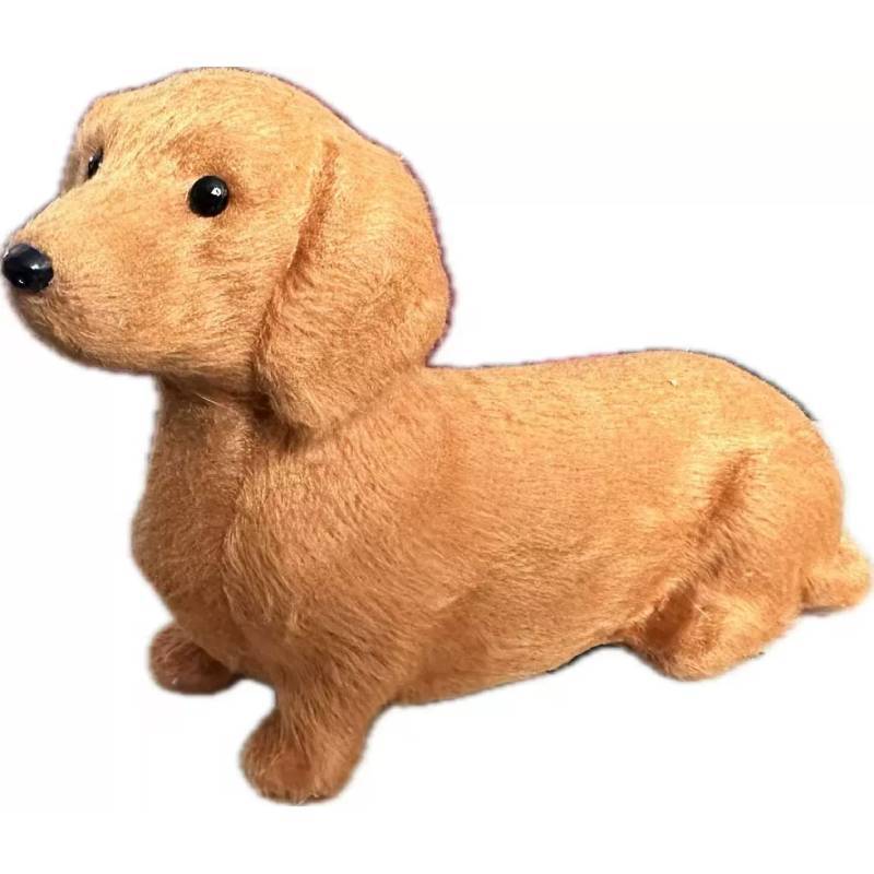 Pet Theme Plush Dog Figurine For Home Decor Creativity Gift Idea