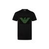 Logo Print Crew Neck Short Sleeve T-Shirt Men Tops Black 3H1TB7-1J30Z-0004